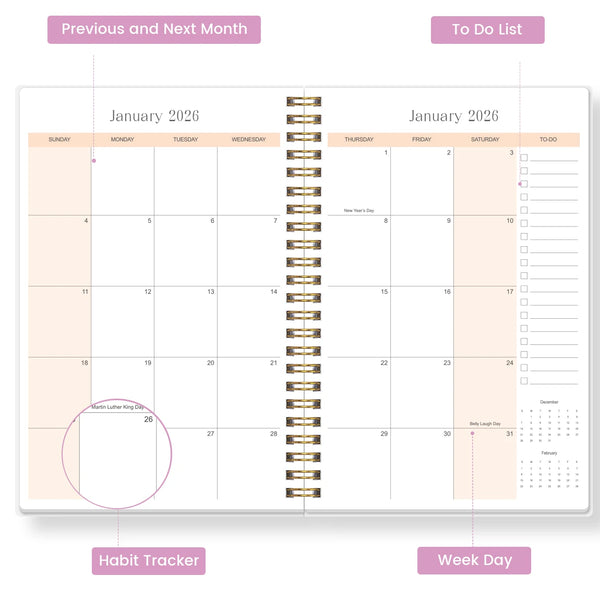 Chic Floral Planner 2026