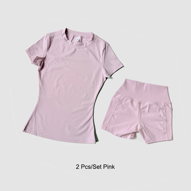 Women's Sports fitness Set Seamless Knitted
