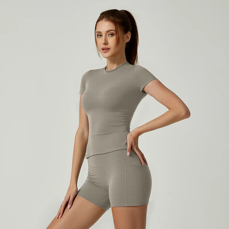 Women's Sports fitness Set Seamless Knitted