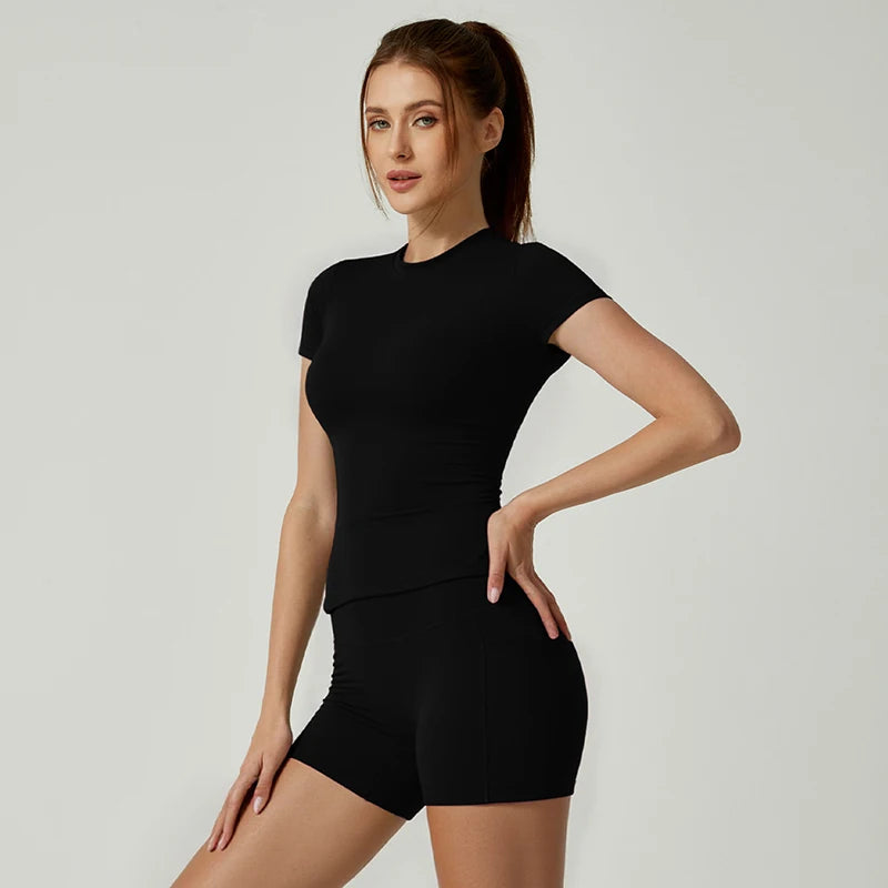 Women's Sports fitness Set Seamless Knitted